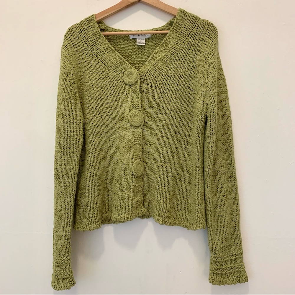 FIO USA Cardigan V-Neck Medium